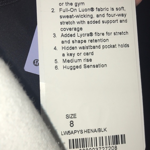 Lululemon Wunder Under Tight in Henna / Black - Picture 8 of 8